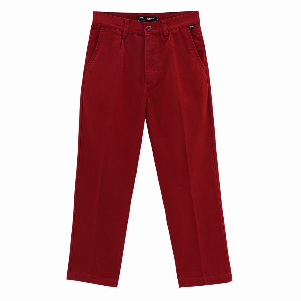 Women's Vans Curren X Knost Pants Red | USA30657