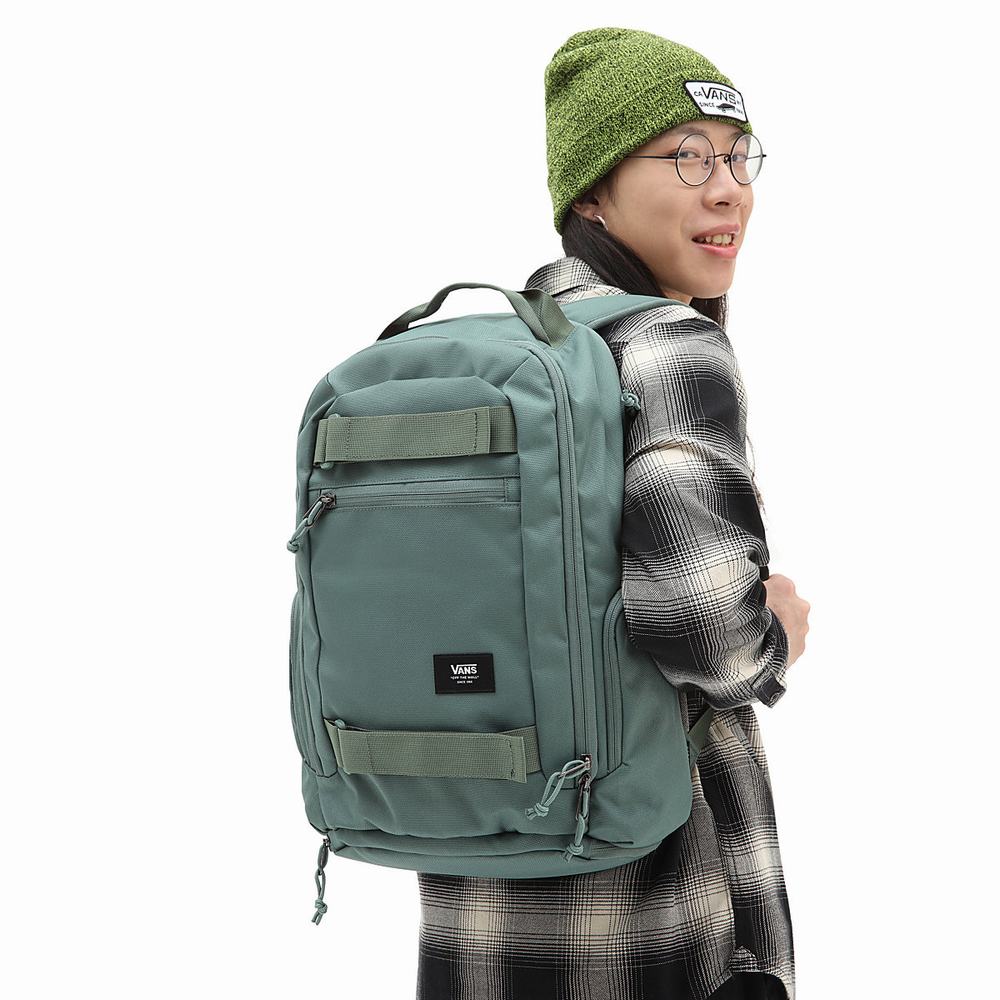 Women's Vans DX Skatepack Backpacks Green | USA32961