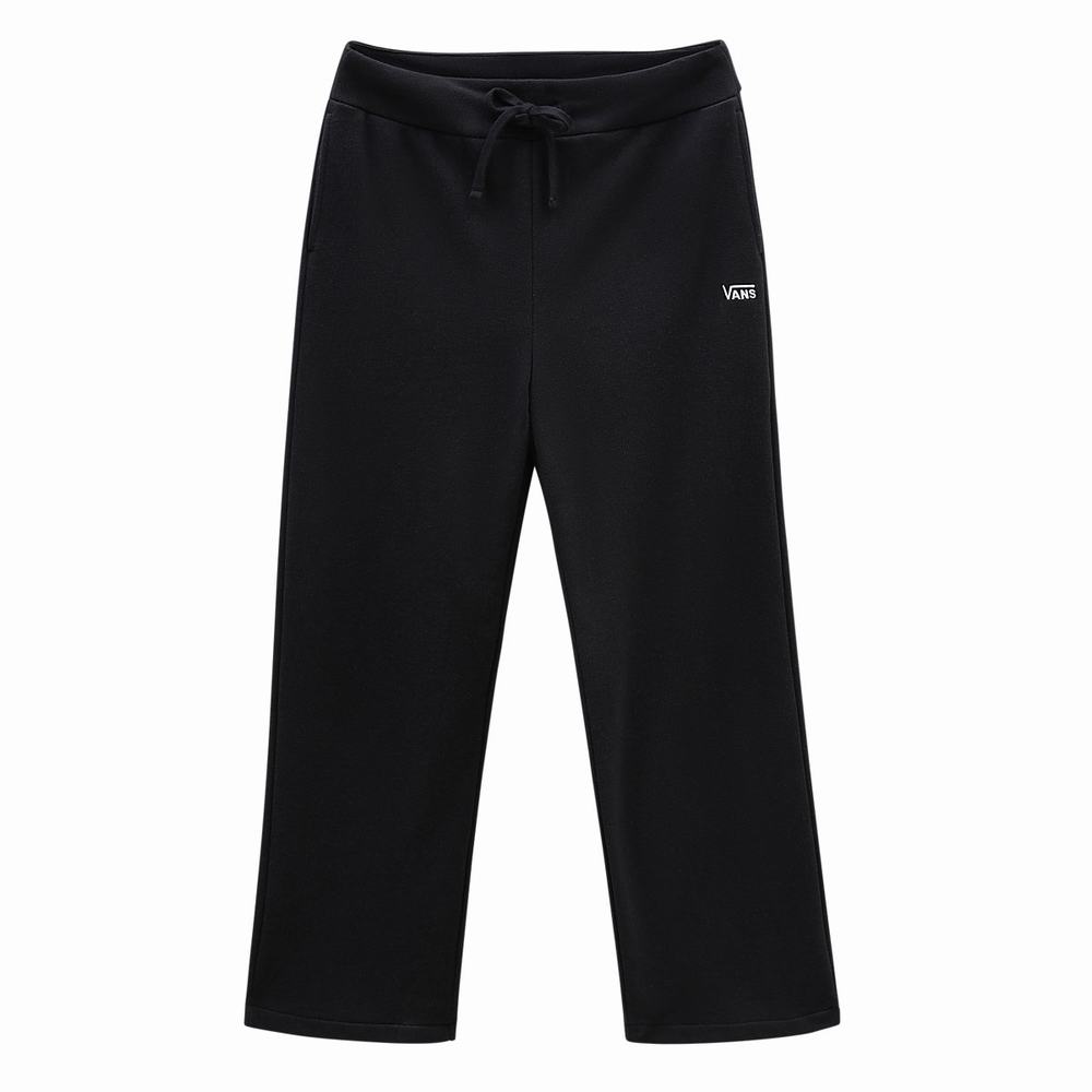 Women's Vans Day Off Cropped Sweatpants Black | USA48059