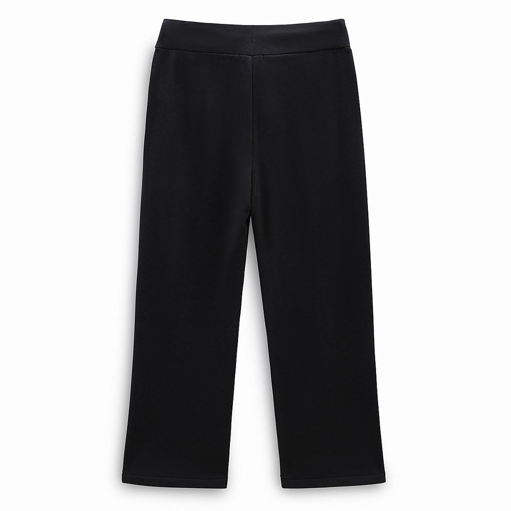 Women's Vans Day Off Cropped Sweatpants Black | USA48059