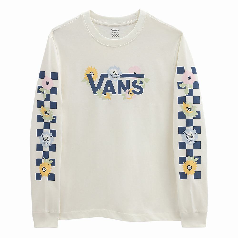 Women's Vans Deco Pilot T Shirts White | USA20531