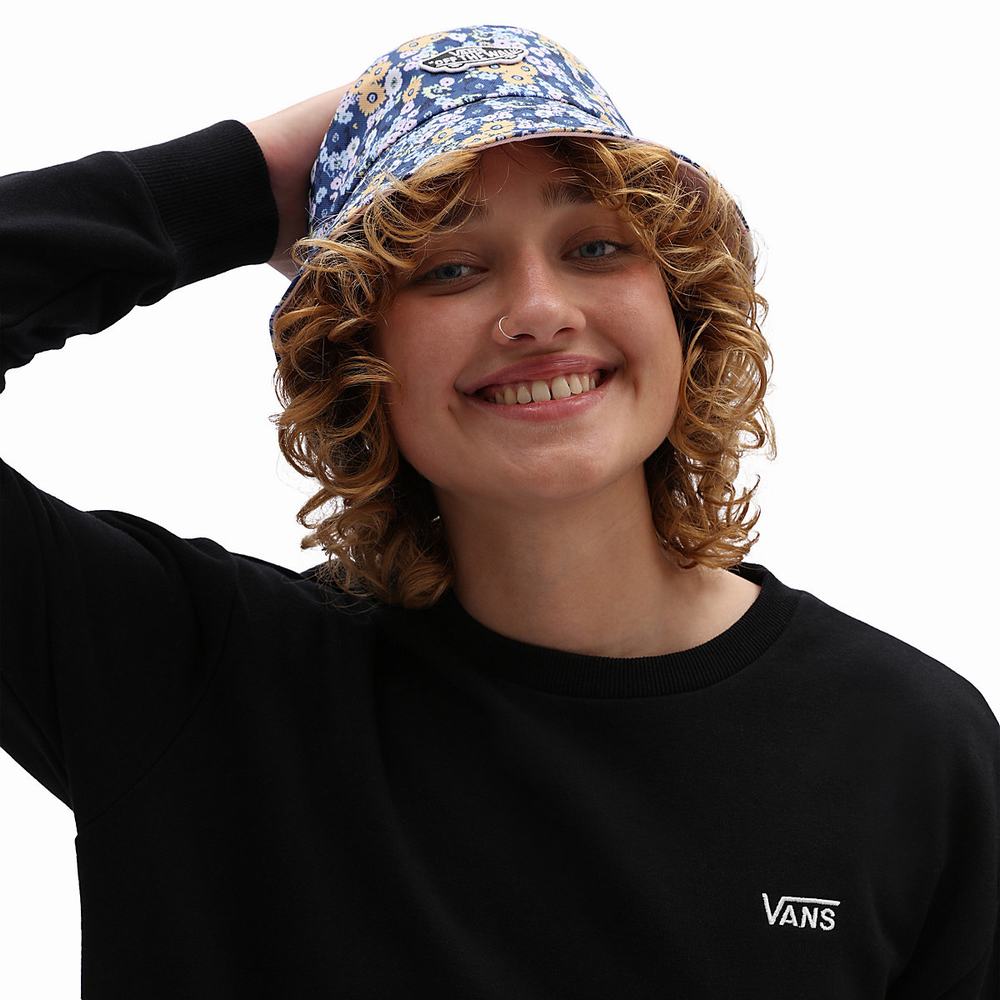 Women's Vans Delux Hankley Bucket Hats Blue | USA27849