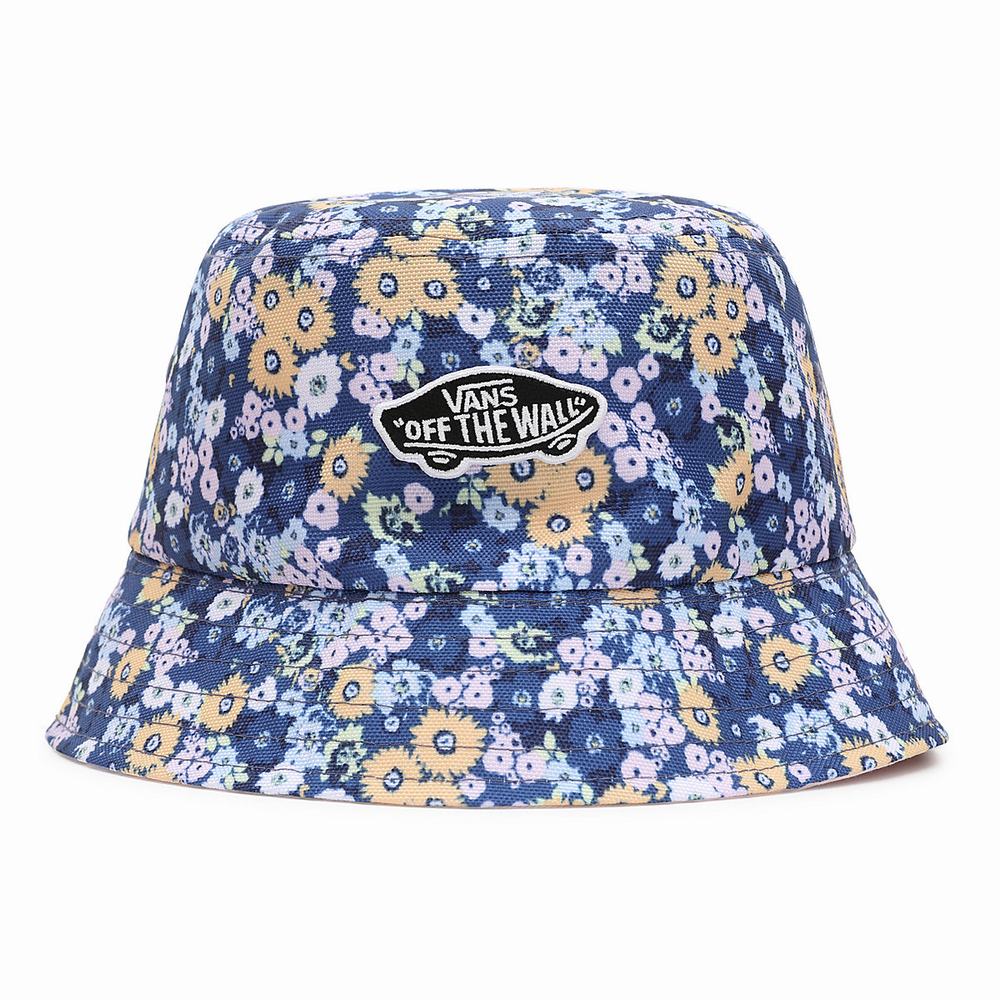 Women\'s Vans Delux Hankley Bucket Hats Blue | USA27849