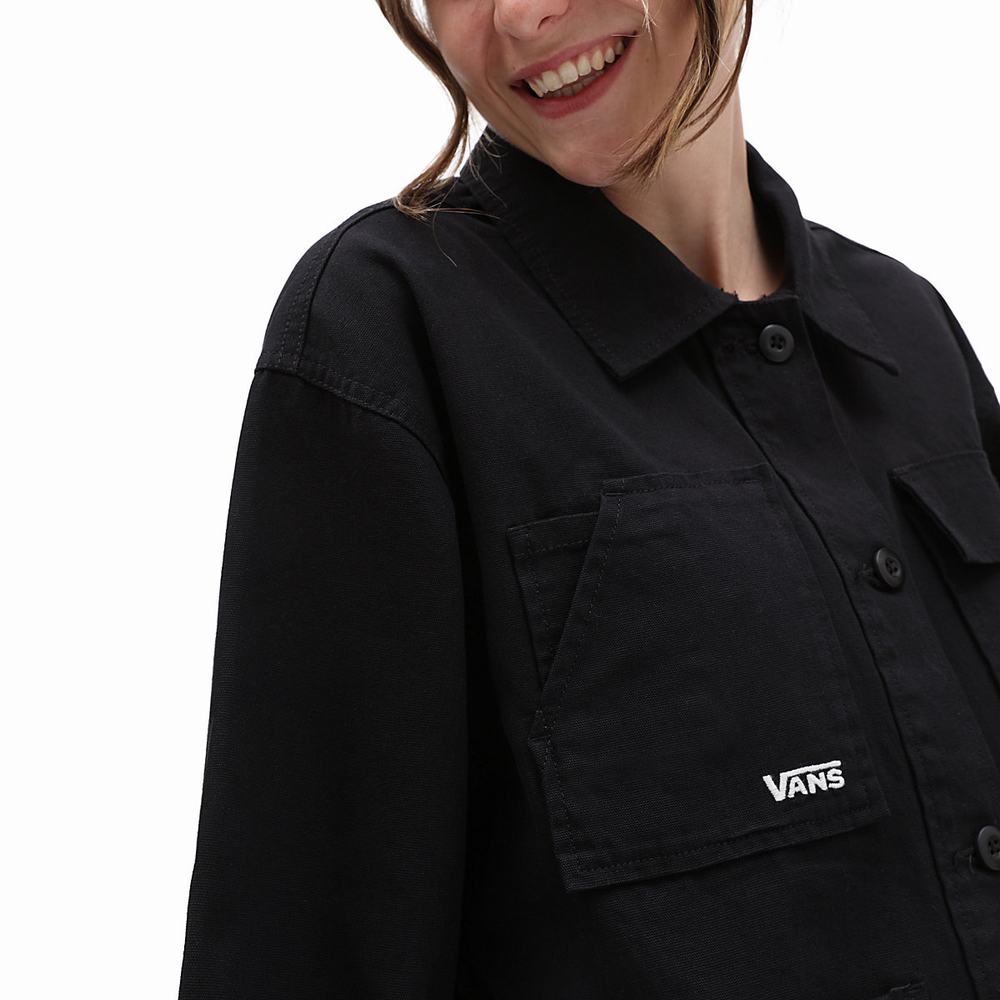 Women's Vans Divine Energy Jackets Black | USA29140