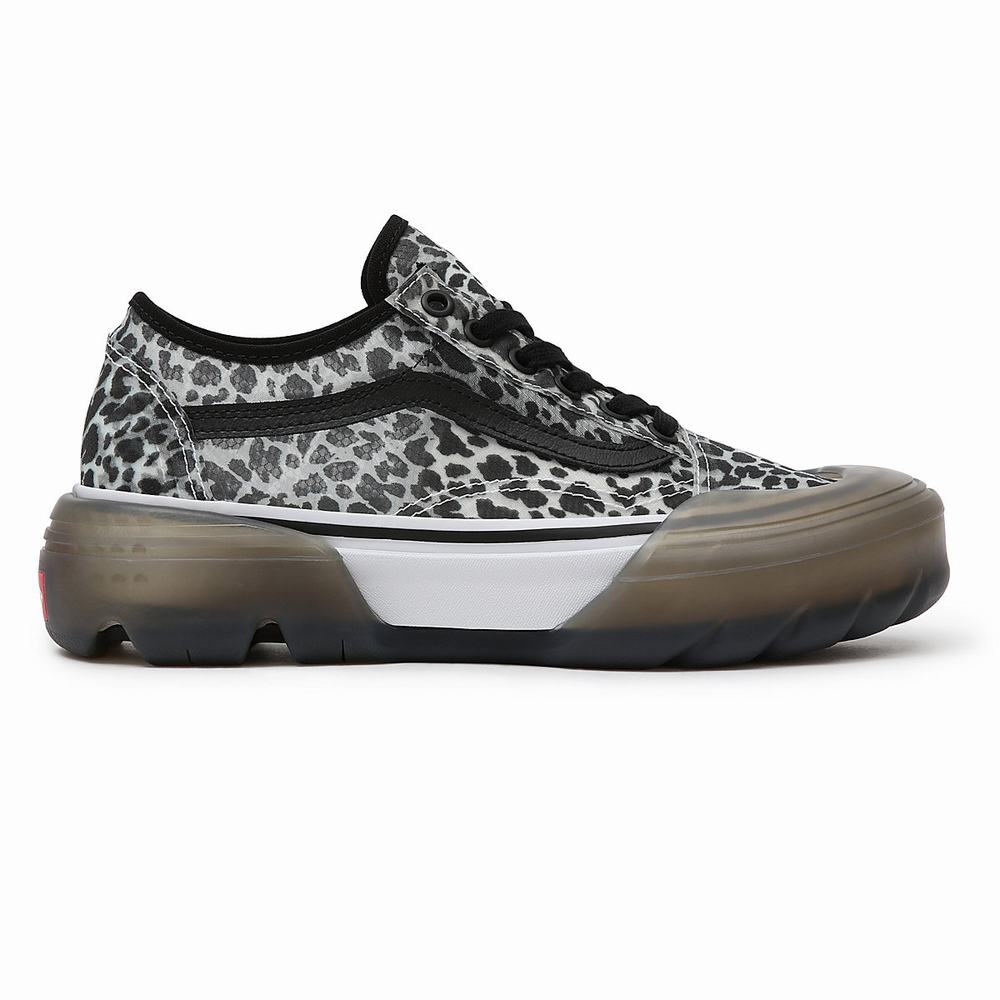 Women's Vans Dots Old Skool Tapered Mesh DX Modular Sneakers White | USA59817