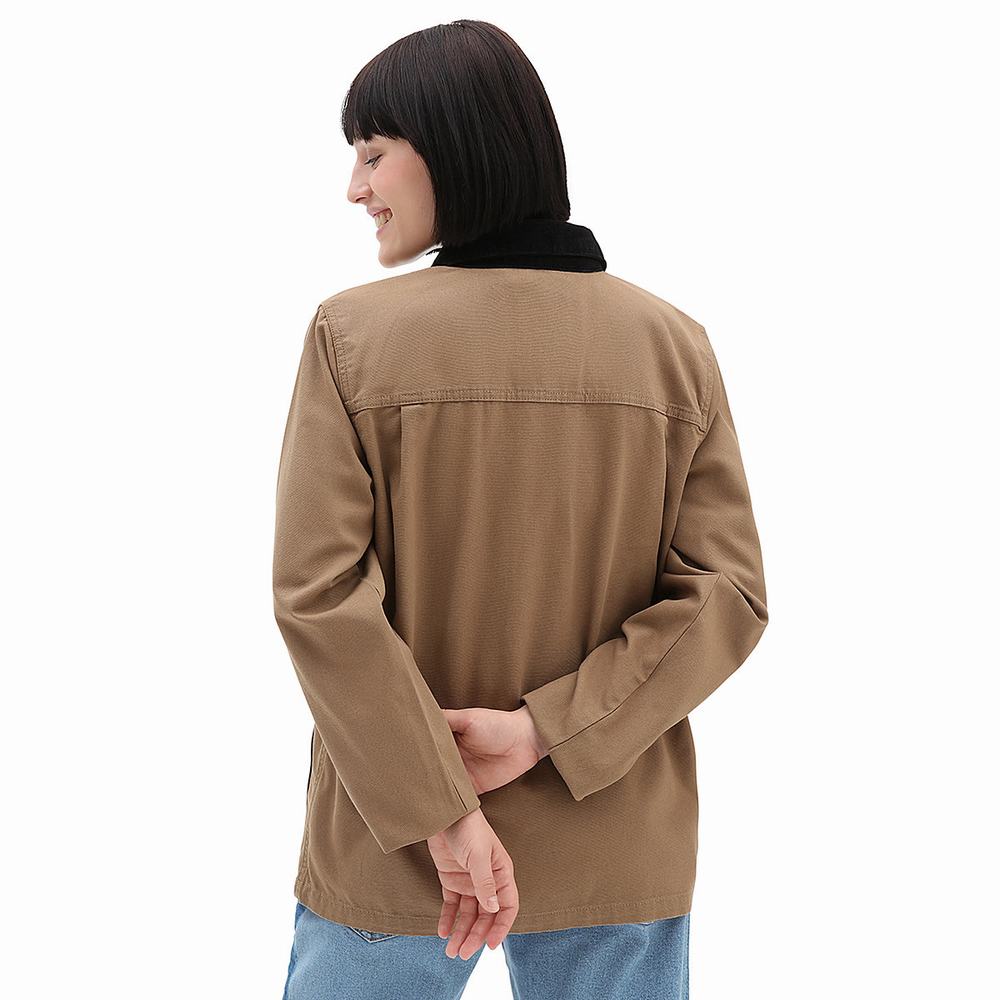 Women's Vans Drill Chore Jackets Brown | USA02435