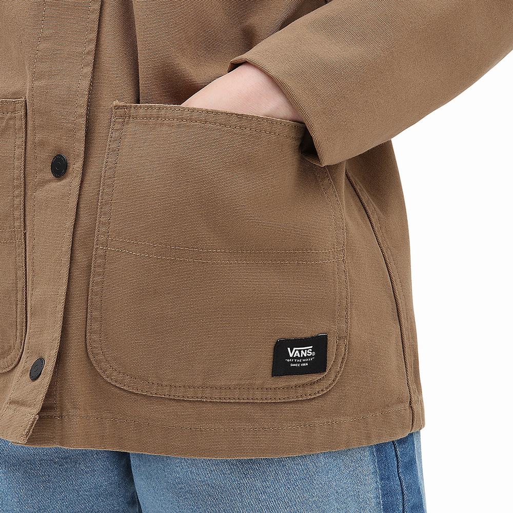 Women's Vans Drill Chore Jackets Brown | USA02435