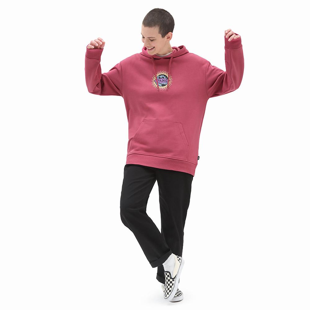 Women's Vans Earth & Sun Hoodie Pink | USA08946