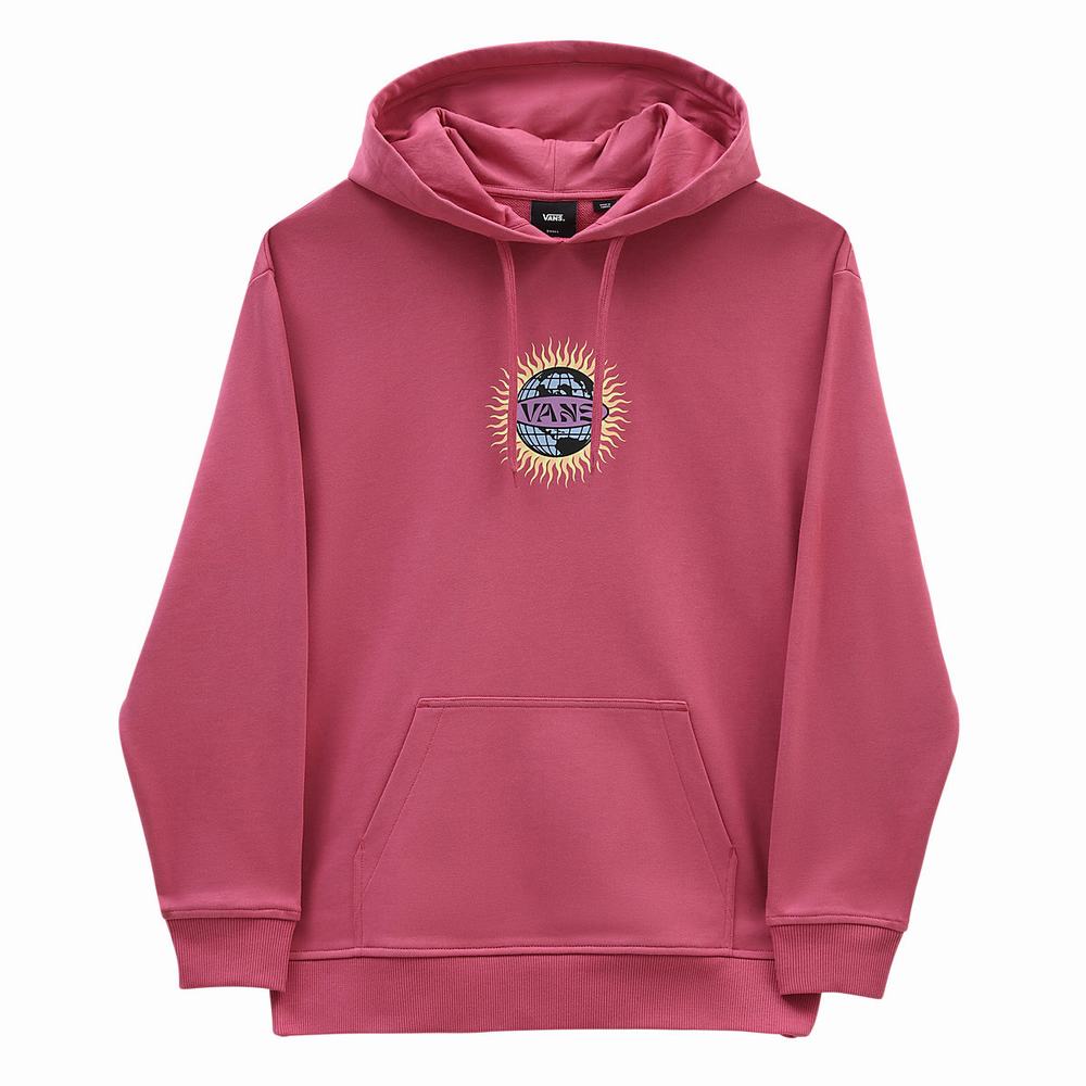 Women's Vans Earth & Sun Hoodie Pink | USA08946