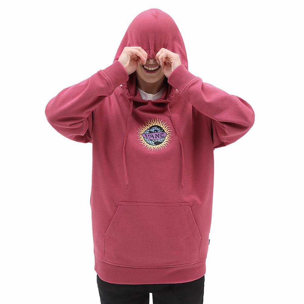 Women\'s Vans Earth & Sun Hoodie Pink | USA08946