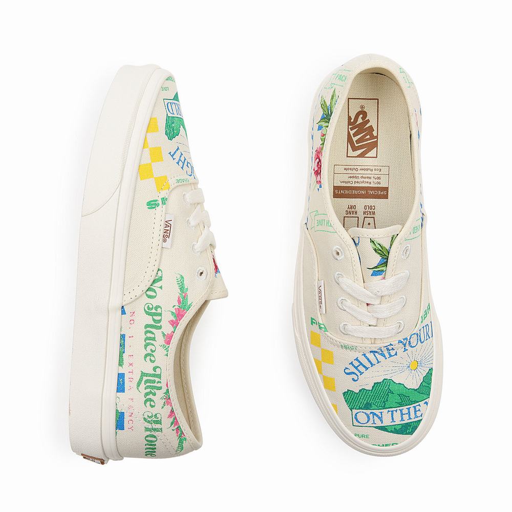 Women's Vans Eco Theory Authentic Low Top Shoes Multicolor | USA10539