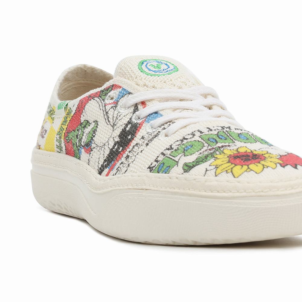 Women's Vans Eco Theory Circle Vee Sneakers Multicolor | USA63789