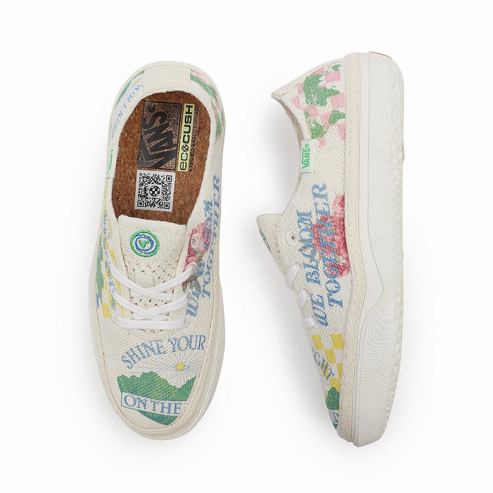 Women's Vans Eco Theory Circle Vee Sneakers Multicolor | USA91306