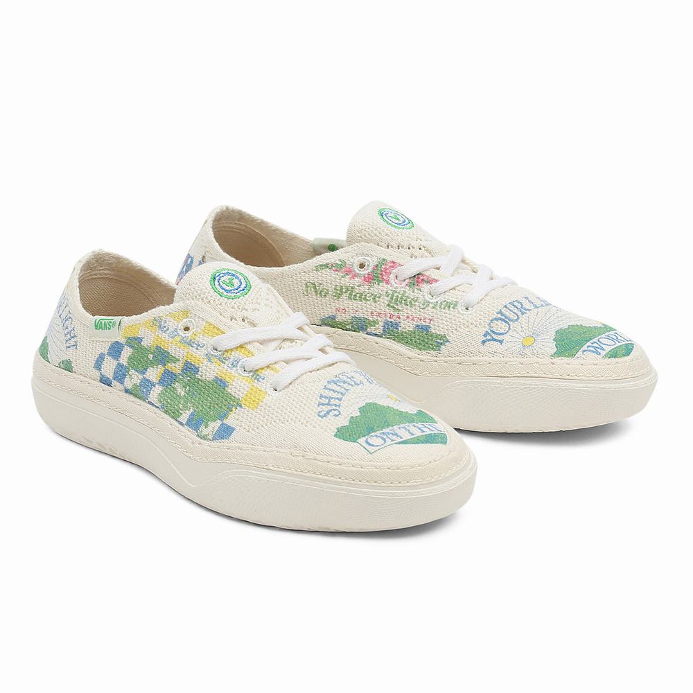 Women\'s Vans Eco Theory Circle Vee Sneakers Multicolor | USA91306