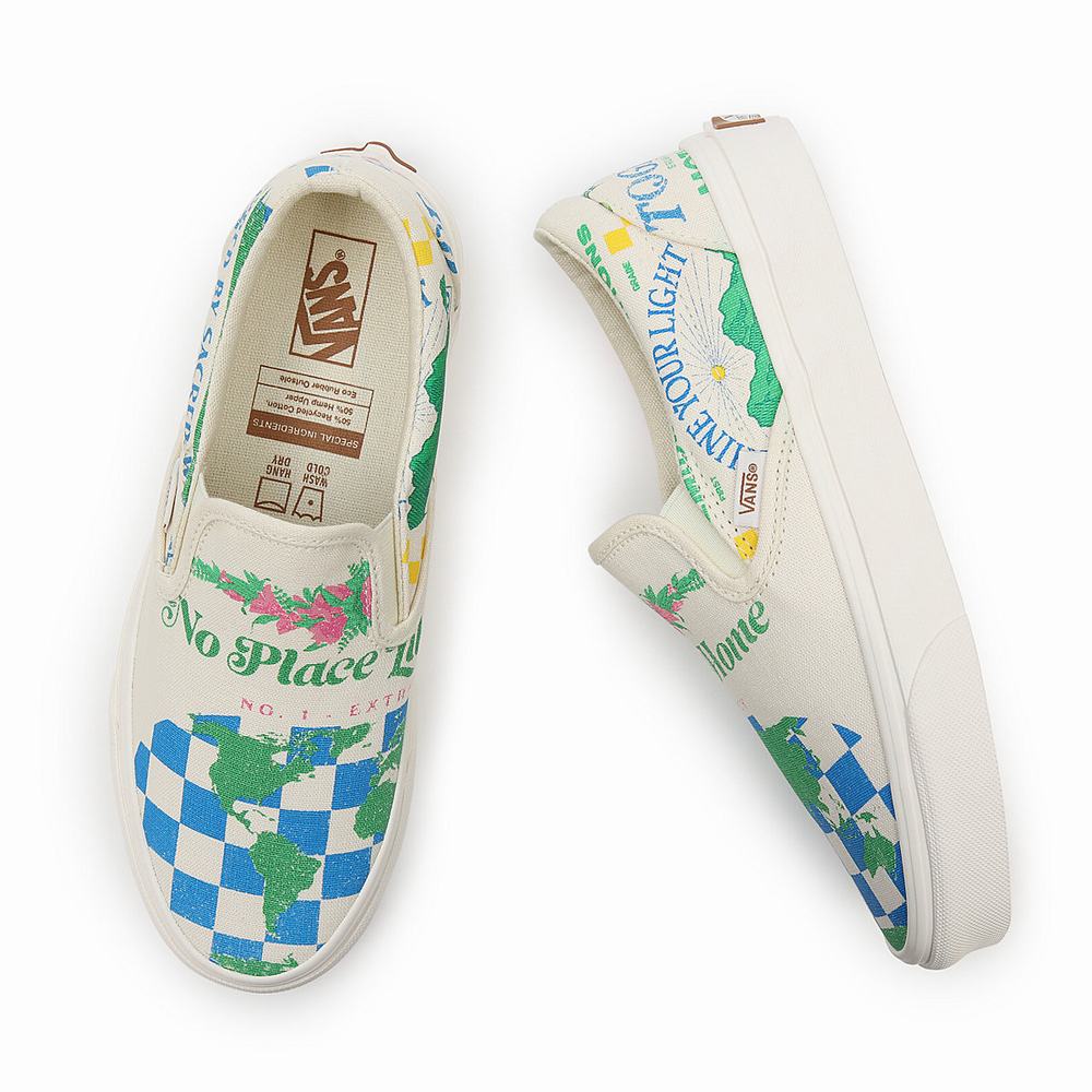 Women's Vans Eco Theory Classic Slip On Shoes Multicolor | USA37850