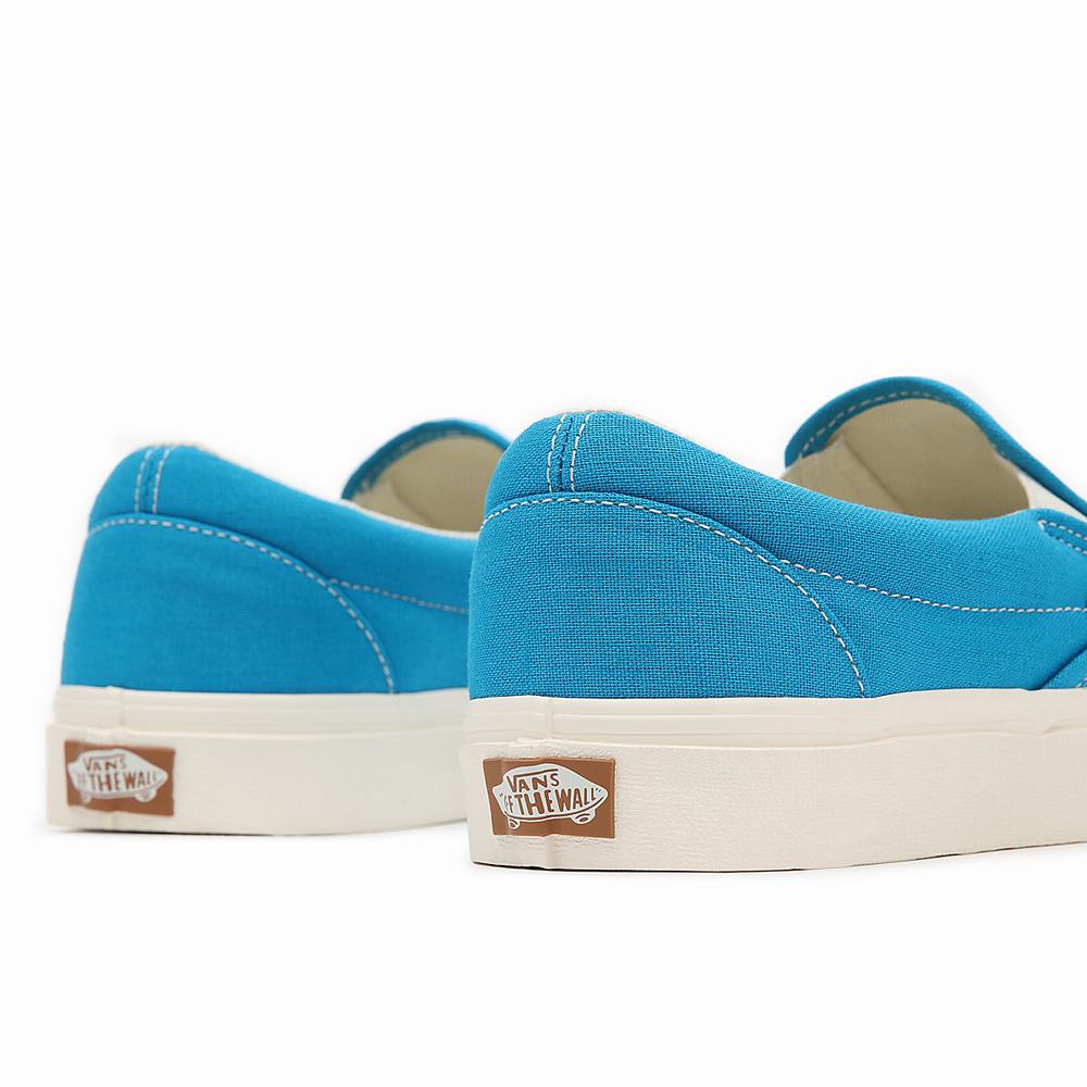 Women's Vans Eco Theory Classic Slip On Shoes Blue | USA95684