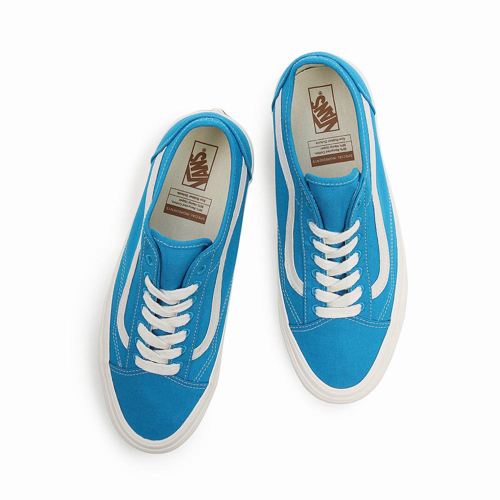 Women's Vans Eco Theory Old Skool Tapered Sneakers Blue | USA39526