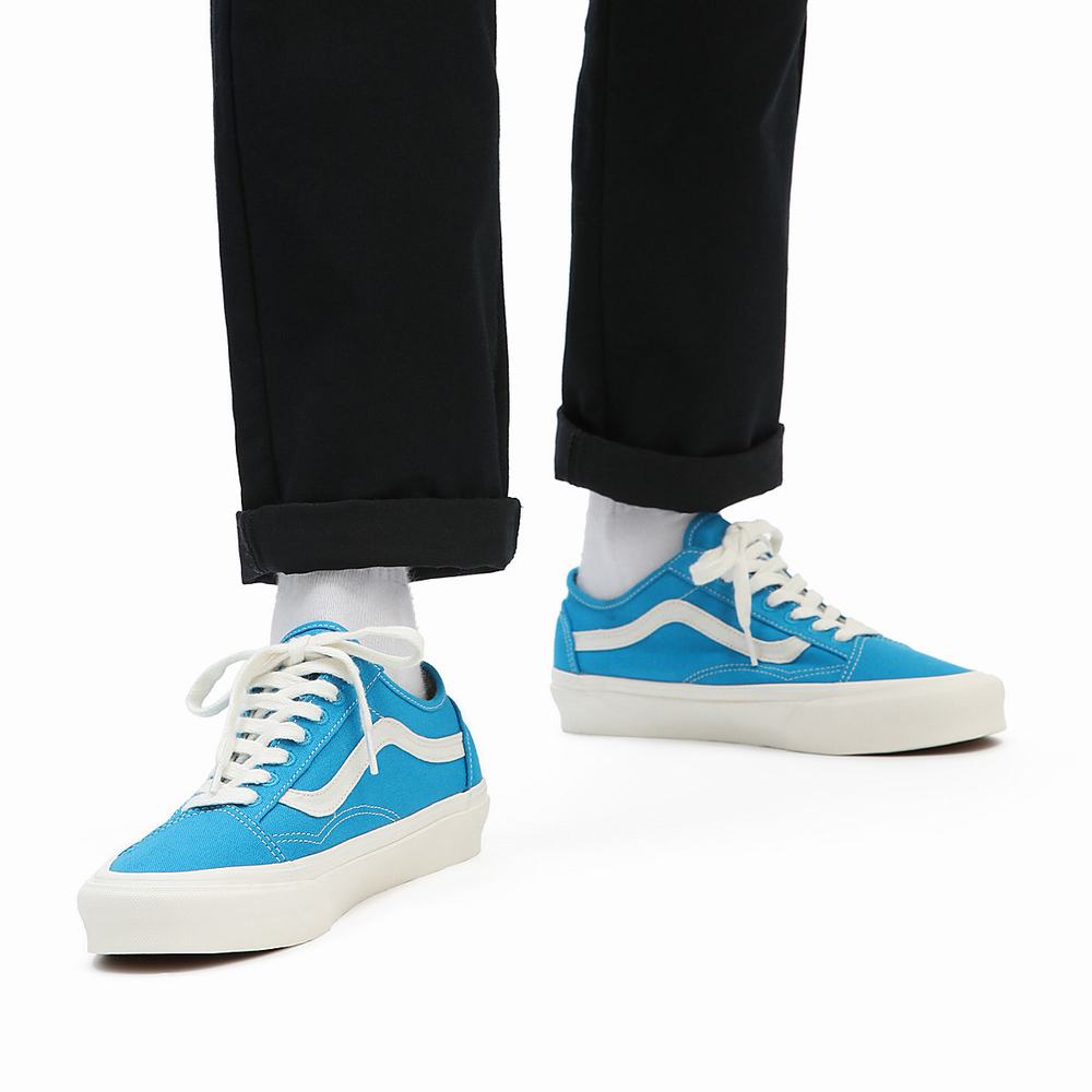 Women's Vans Eco Theory Old Skool Tapered Sneakers Blue | USA39526