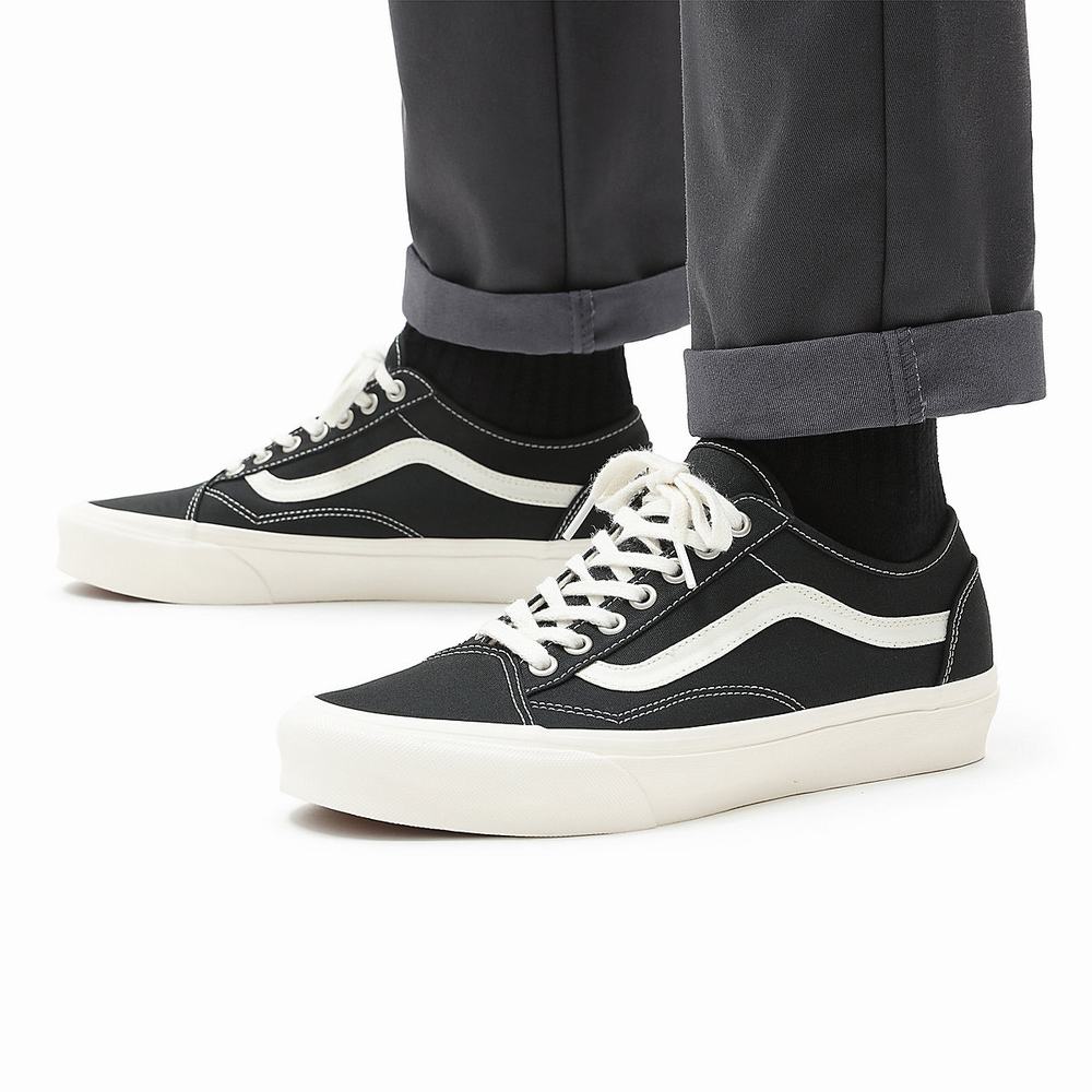 Women's Vans Eco Theory Old Skool Tapered Sneakers Black | USA70182