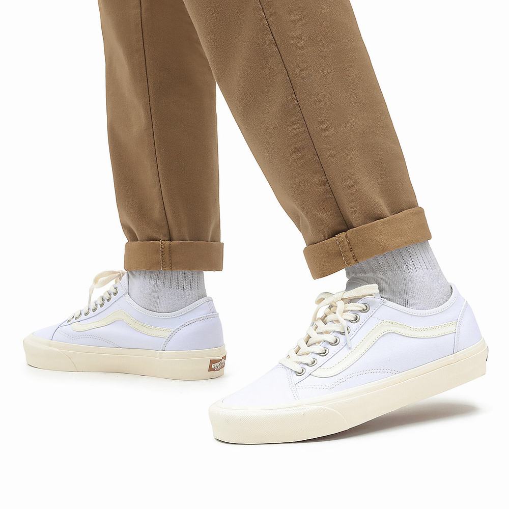 Women's Vans Eco Theory Old Skool Tapered Sneakers White | USA95761