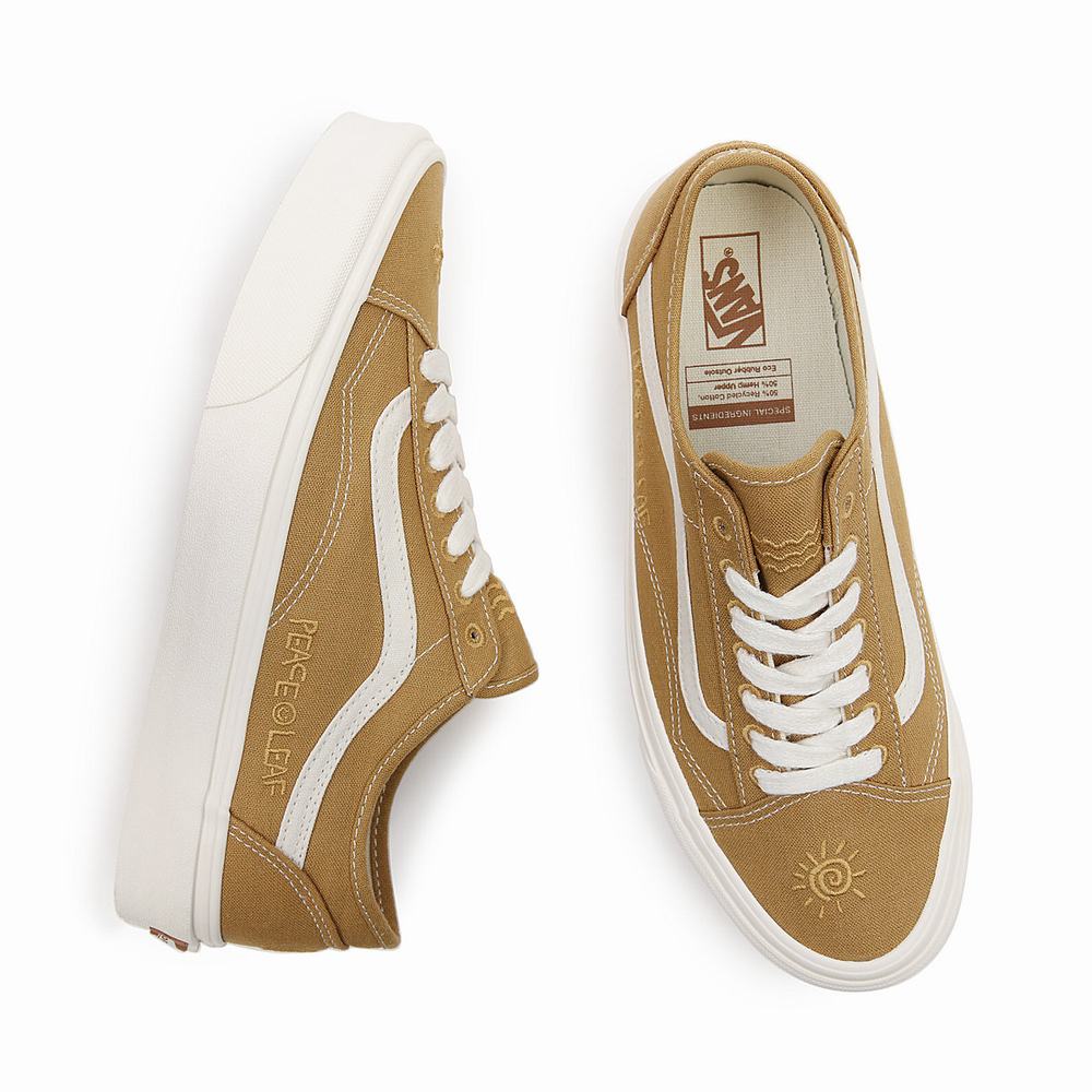 Women's Vans Eco Theory Old Skool Tapered Sneakers Beige | USA95867