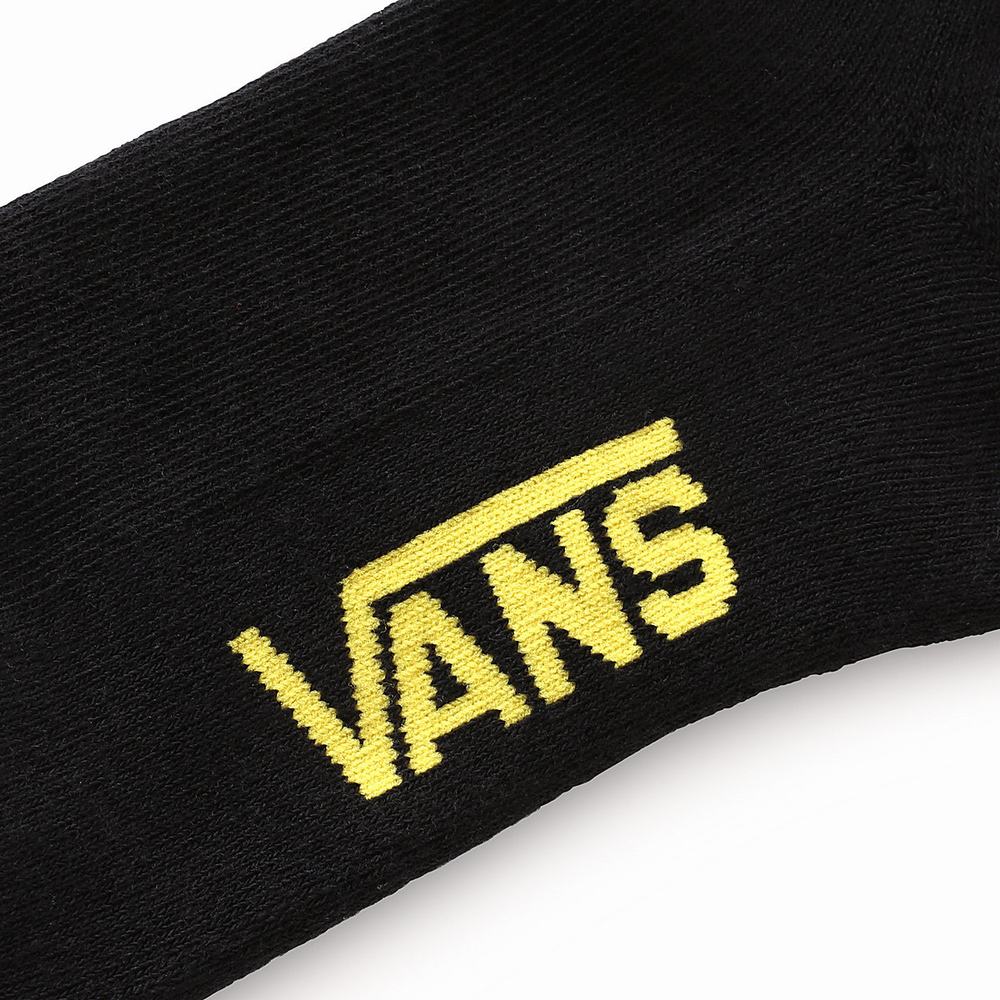 Women's Vans Embroidered Crew (1 pair) Socks Black | USA76452