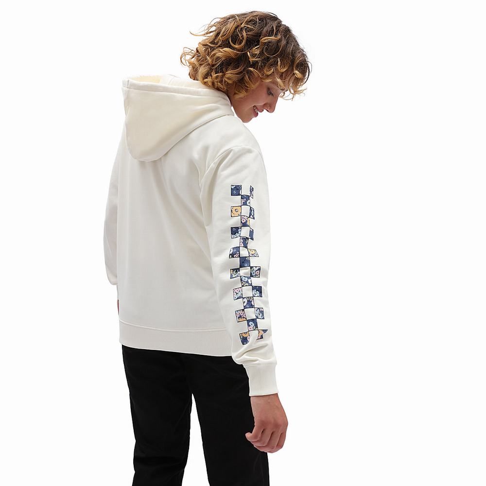 Women's Vans Filled In Hoodie White | USA12837