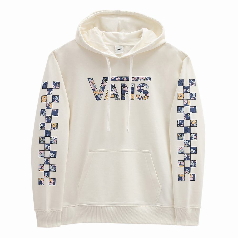 Women's Vans Filled In Hoodie White | USA12837