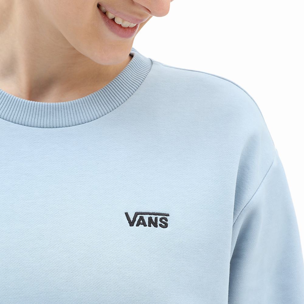 Women's Vans Flying V BFF Sweatshirts Blue | USA86215