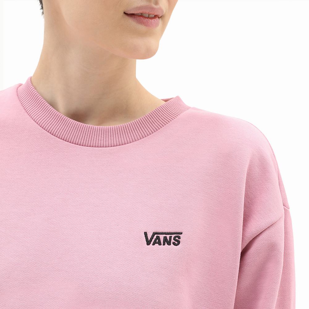 Women's Vans Flying V BFF Sweatshirts Pink | USA69780