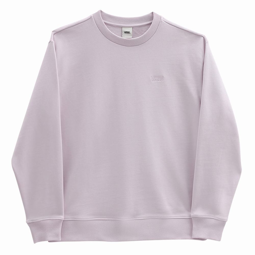 Women's Vans Flying V Boyfriend Crew Sweatshirts Pink | USA95103