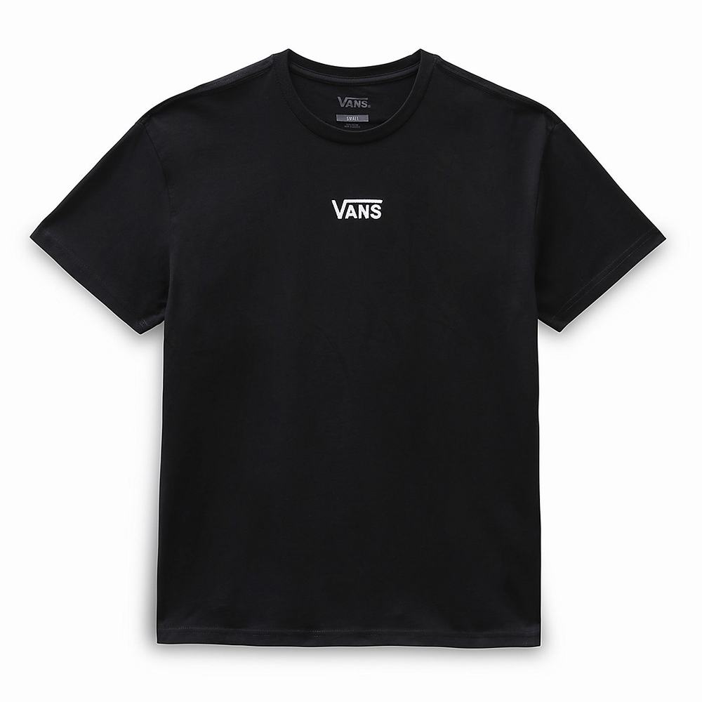 Women's Vans Flying V Oversized T Shirts Black | USA52317