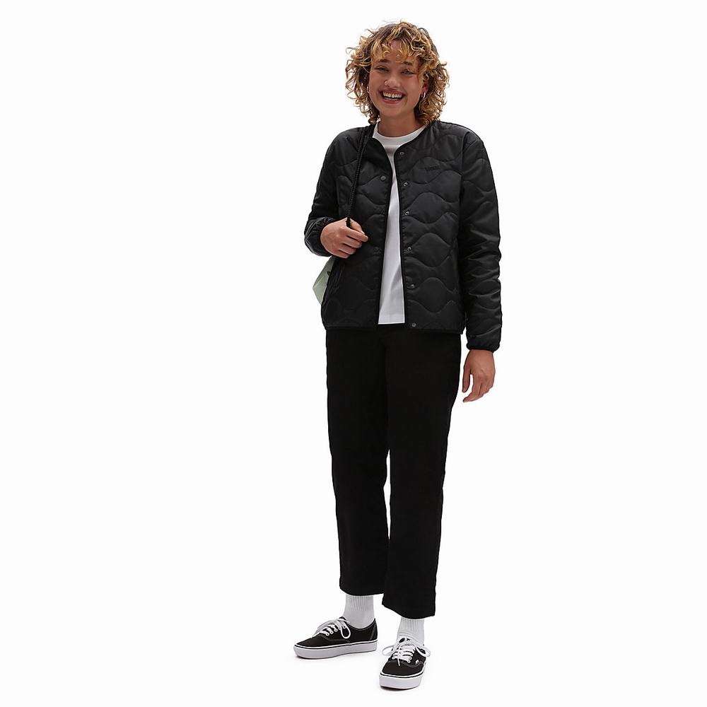 Women's Vans Forces II Jackets Black | USA43781