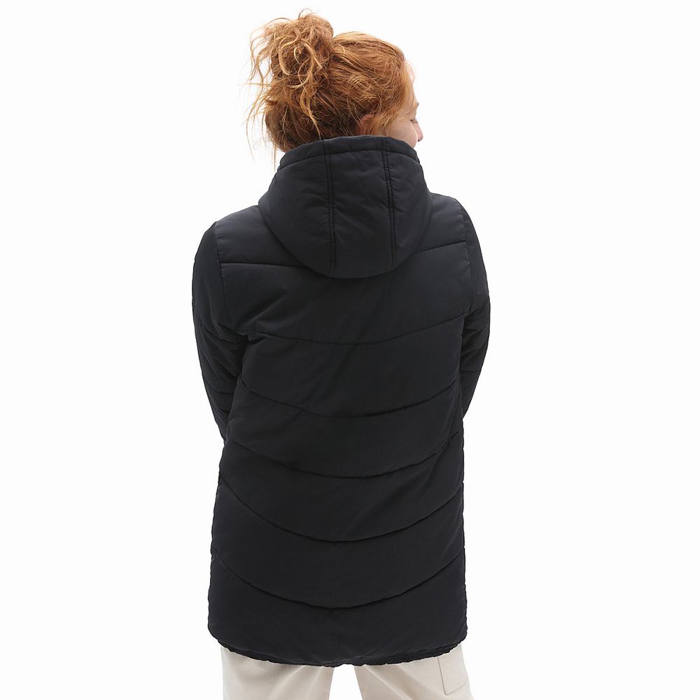 Women's Vans Foundry Long MTE Jackets Black | USA48376