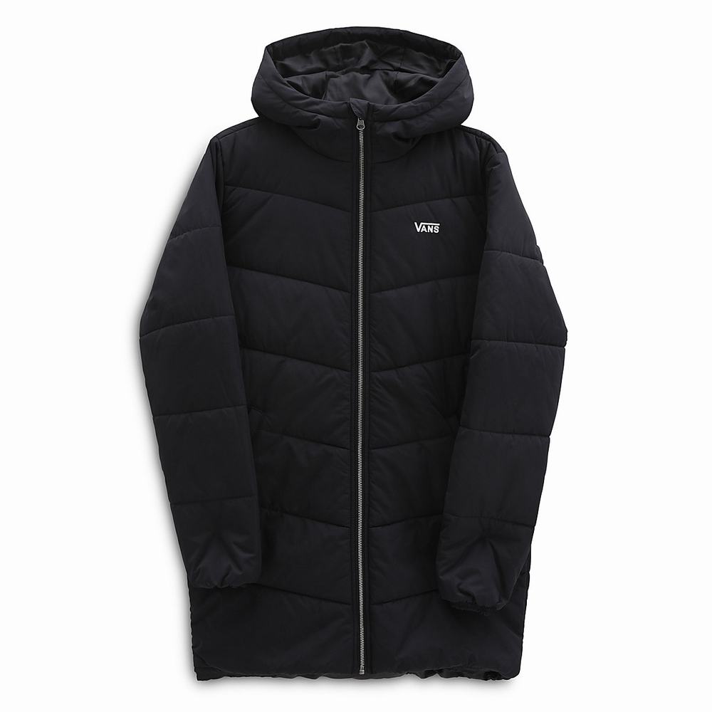 Women's Vans Foundry Long MTE Jackets Black | USA48376