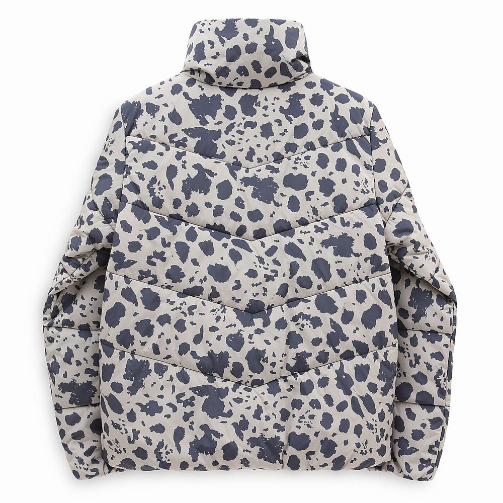 Women's Vans Foundry Print Puff MTE Jackets Black | USA72350