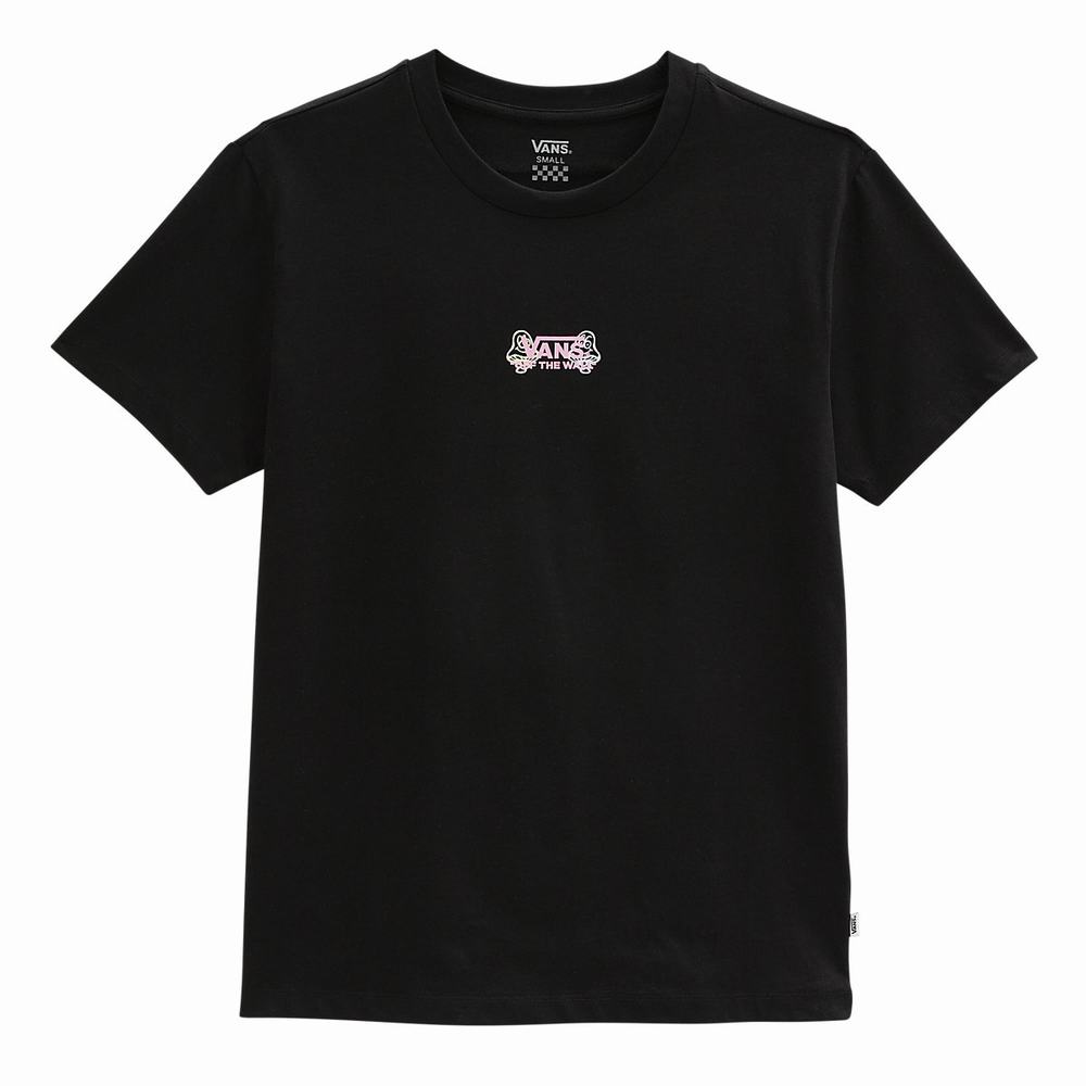 Women's Vans Future Is Bright T Shirts Black | USA49562