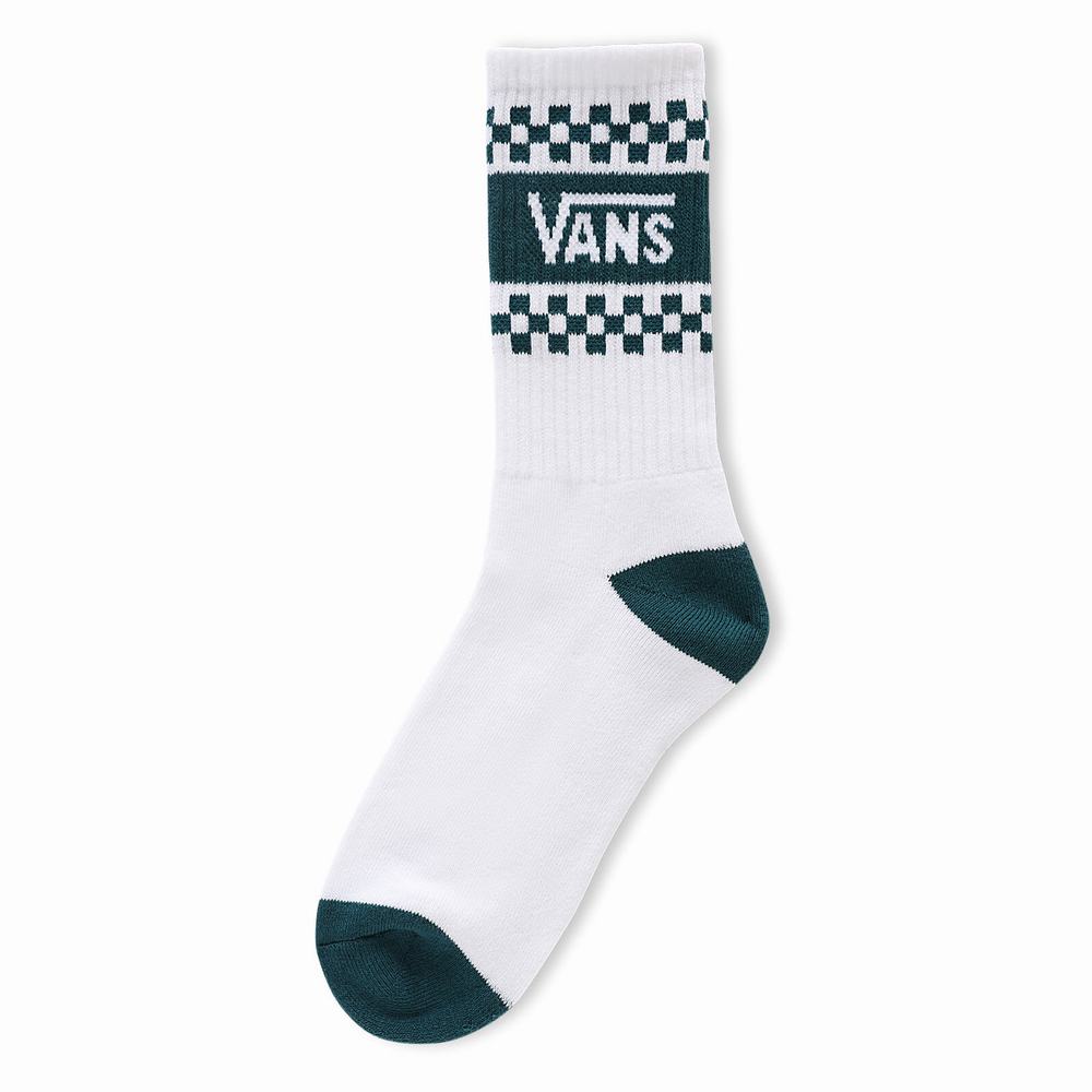 Women\'s Vans Gang Crew (1 pair) Socks Blue / White | USA25048