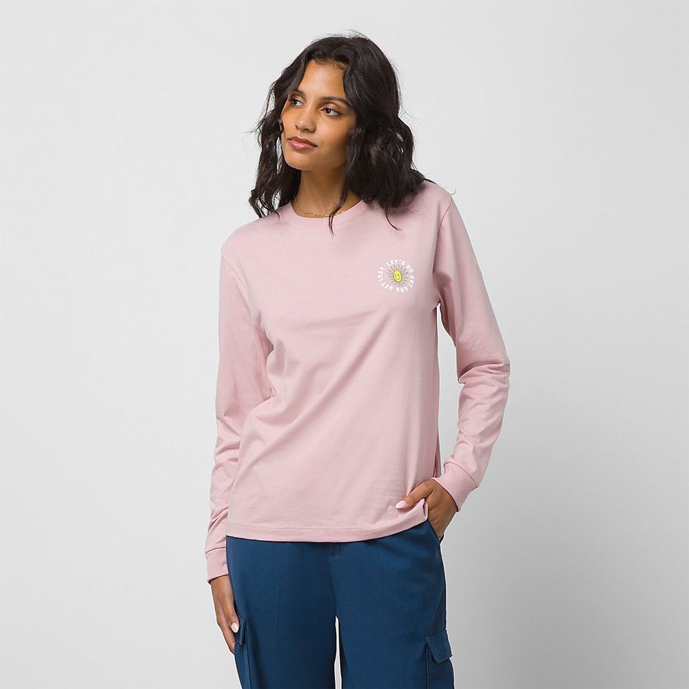 Women's Vans Get Lost T Shirts Pink | USA26749