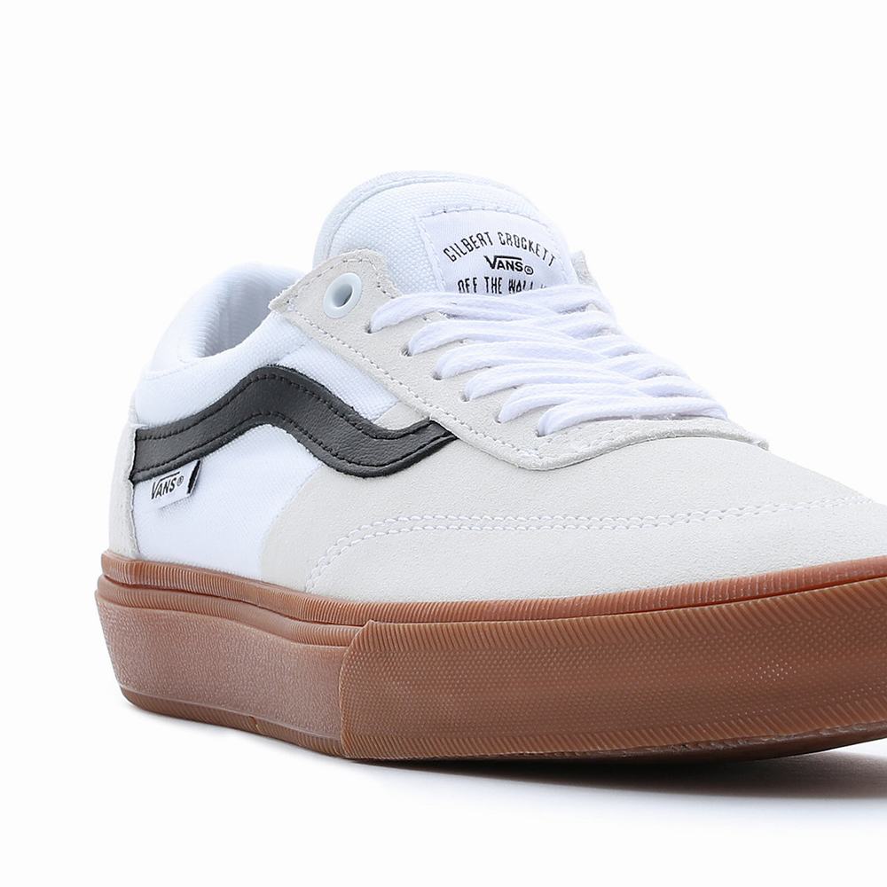 Women's Vans Gilbert Crockett Low Top Shoes White | USA49130