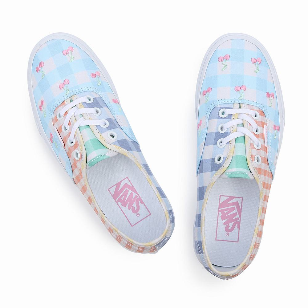 Women's Vans Gingham Block Authentic Sneakers Multicolor | USA21847