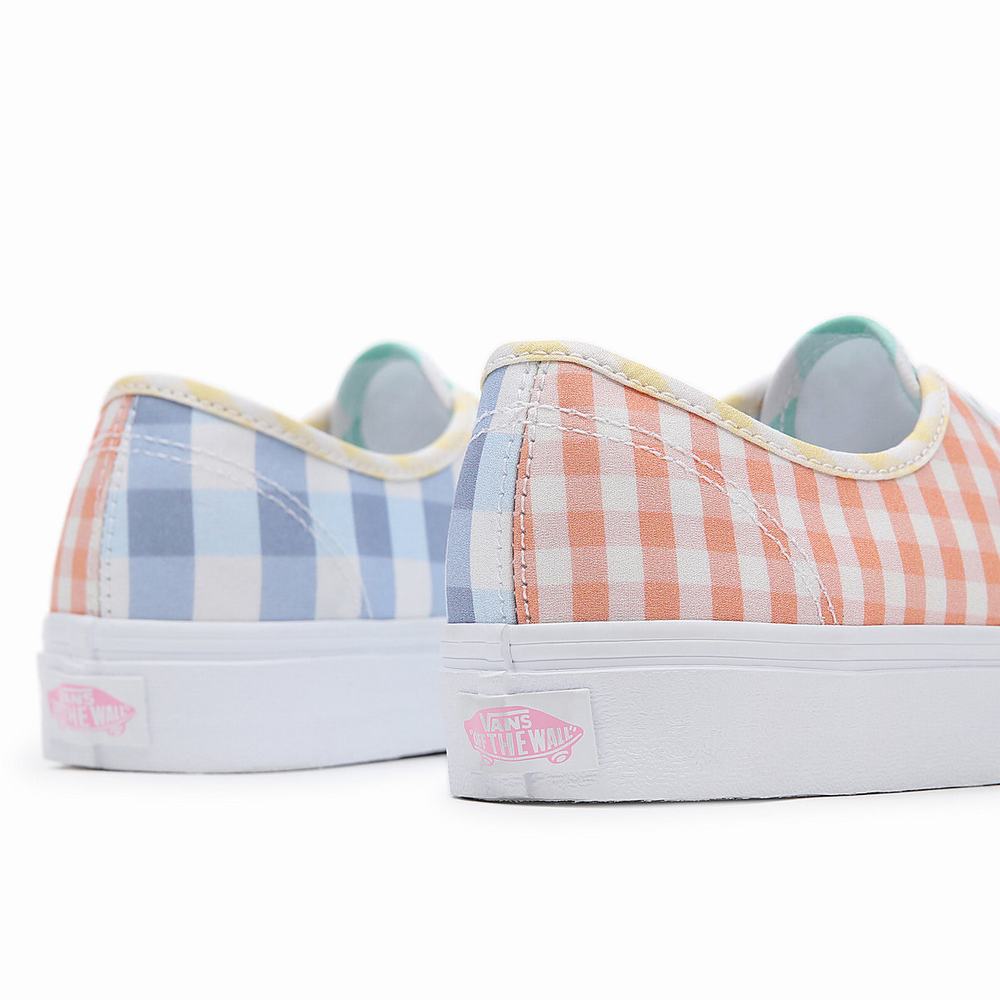 Women's Vans Gingham Block Authentic Sneakers Multicolor | USA21847