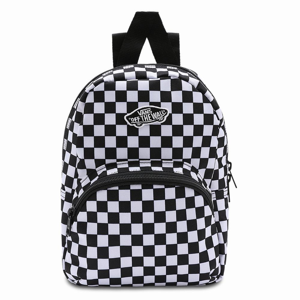 Women's Vans Got This Mini Backpacks Black / White | USA67195