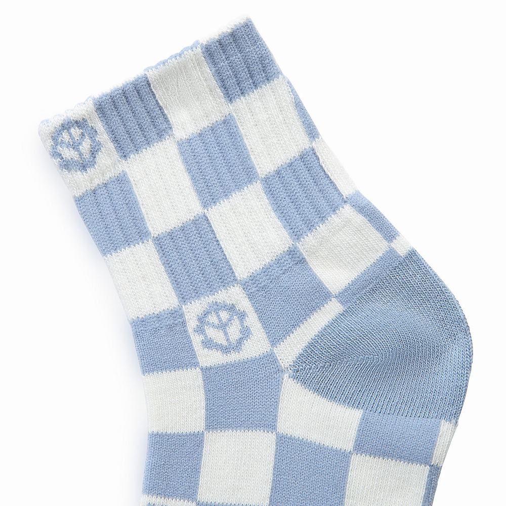 Women's Vans Graphic Half Crew (1 pair) Socks Blue | USA43678