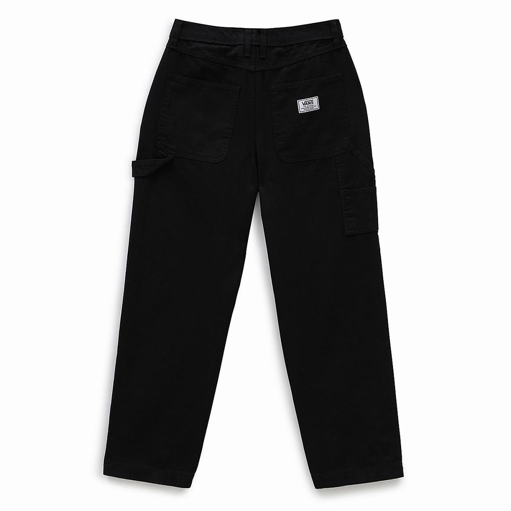 Women's Vans Ground Work Pants Black | USA34512