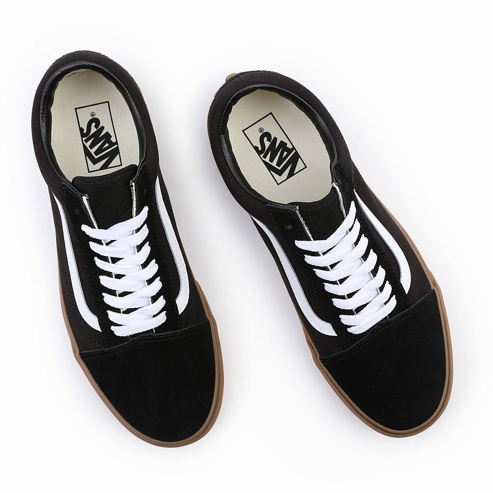 Women's Vans Gumsole Old Skool Sneakers Black | USA40571