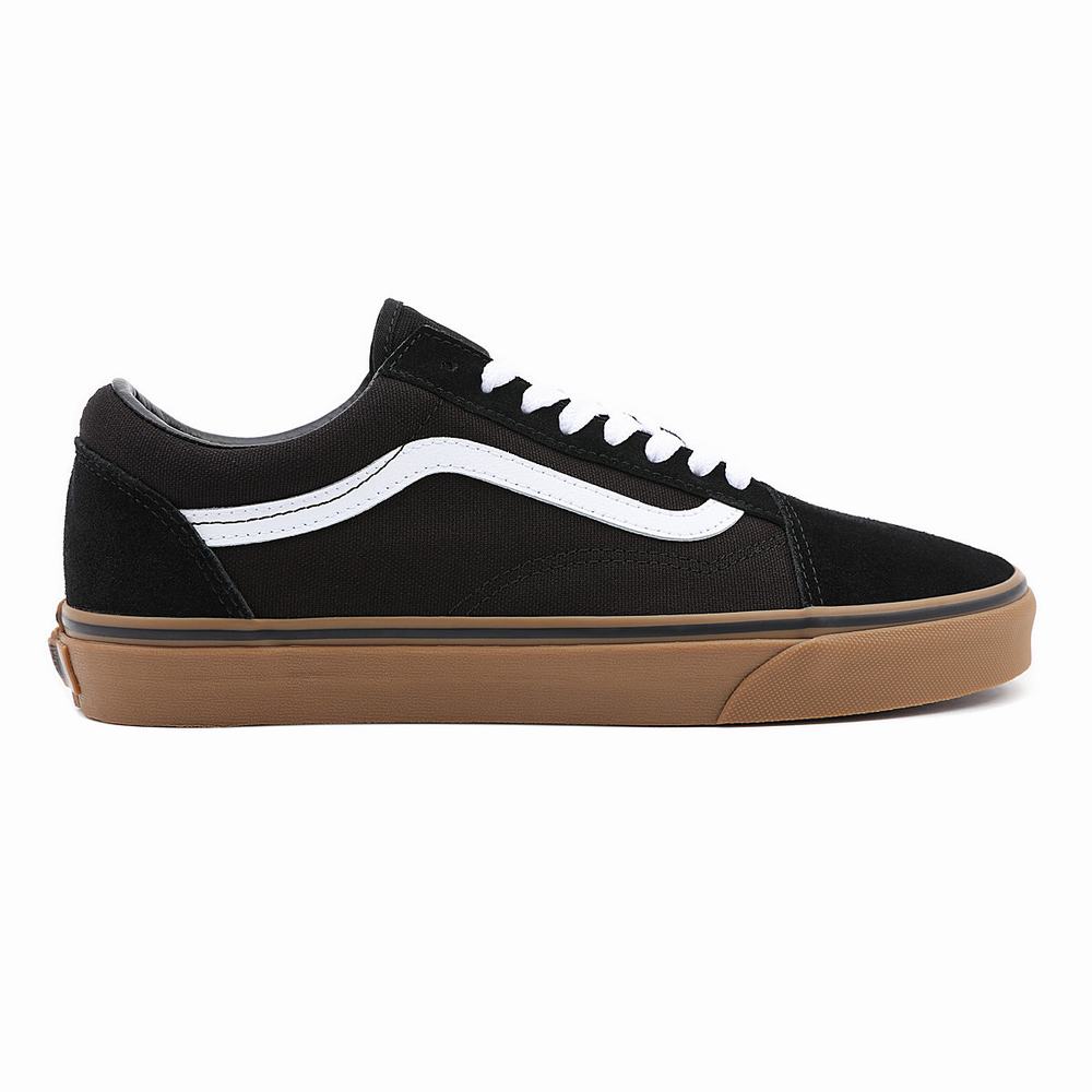 Women's Vans Gumsole Old Skool Sneakers Black | USA40571