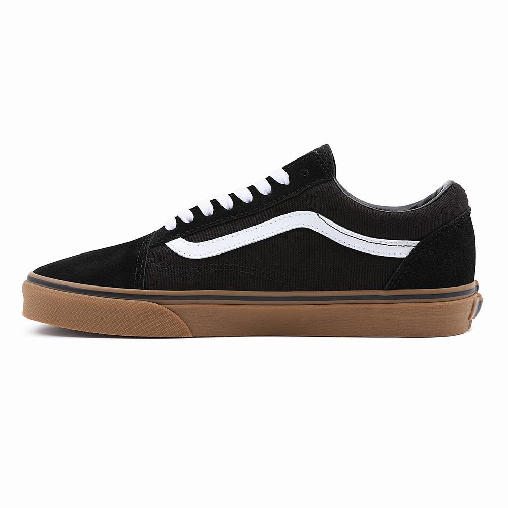 Women's Vans Gumsole Old Skool Sneakers Black | USA40571