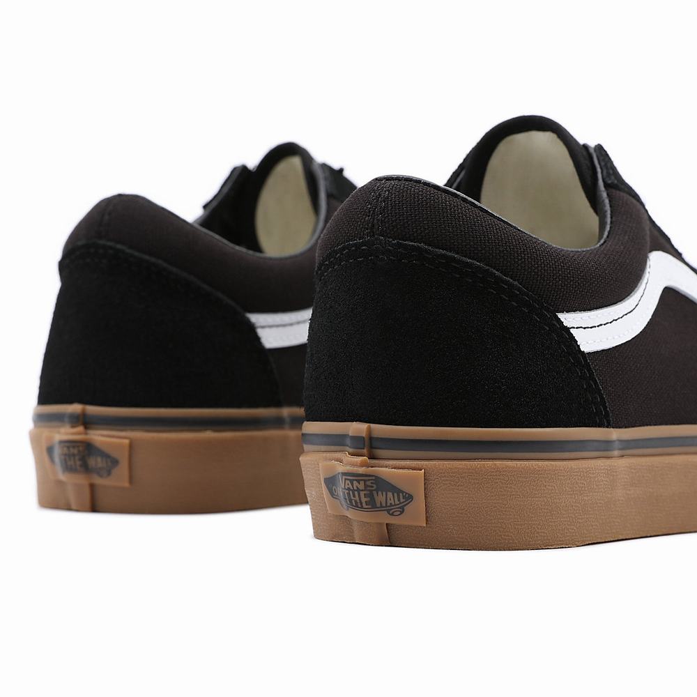 Women's Vans Gumsole Old Skool Sneakers Black | USA40571