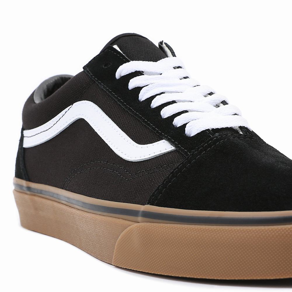 Women's Vans Gumsole Old Skool Sneakers Black | USA40571